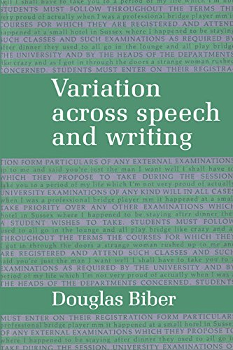 Variation Across Speech and Writing; Douglas Biber; 1989