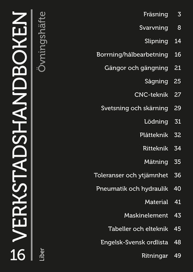 Verkstadshandboken Övningshäfte; Nils-Olof Eriksson, Bo Karlsson; 2024