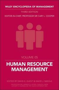 Wiley Encyclopedia of Management, Volume 5, Human Resource Management, 3rd; Cary L. Cooper; 2014