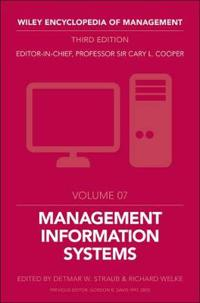 Wiley Encyclopedia of Management, Volume 7, Management Information Systems,; Cary L. Cooper; 2014