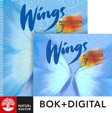 Wings 7 Workbook Paket Bok+Digital; Kevin Frato, Anna Cederwall, Susanna Rinnesjö, Mary Glover, Richard Glover, Bo Hedberg, Per Malmberg; 2024