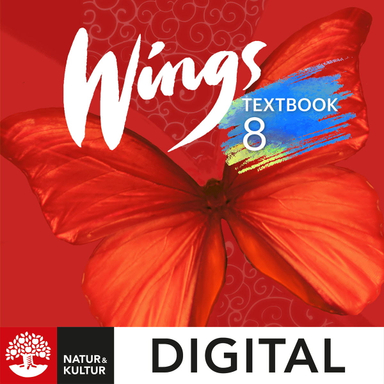 Wings 8 Textbook Digital; Kevin Frato, Anna Cederwall, Susanna Rinnesjö, Mary Glover, Richard Glover, Bo Hedberg, Per Malmberg; 2024