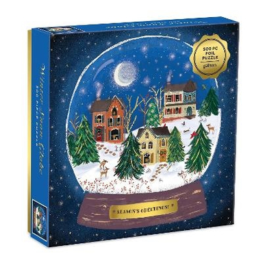 Winter Snow Globe 500 Piece Puzzle; Galison; 2020