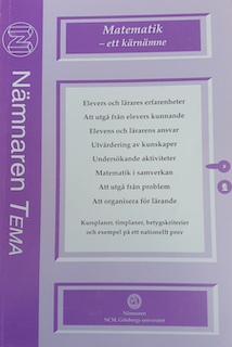 Matematik - Ett kärnämne; Göran Emanuelsson; 1995