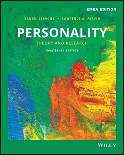 Personality; Daniel Cervone, Lawrence A. Pervin; 2018
