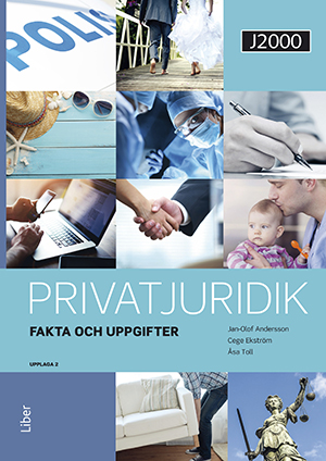 J2000 Privatjuridik Fakta och uppgifter; Jan-Olof Andersson, Cege Ekström, Åsa Toll; 2018