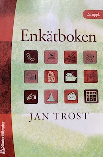Enkätboken; Jan Trost; 2001