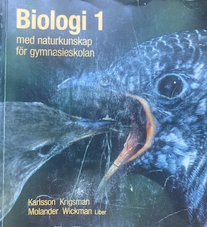 Biologi med naturkunskap för gymnasieskolan 1; Janne Karlsson, Thomas Krigsman, Bengt-Olov Molander, Per-Olof Wickman, Gunnar Björndahl; 1997