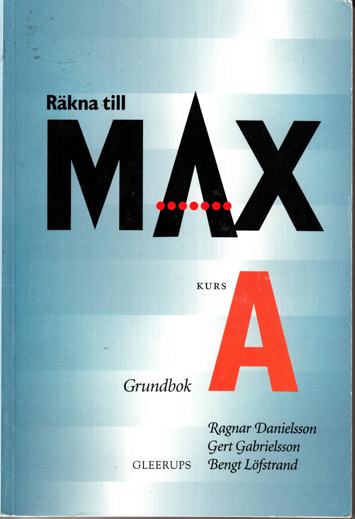 Räkna till max kurs A; Ragnar Danielsson; 1994