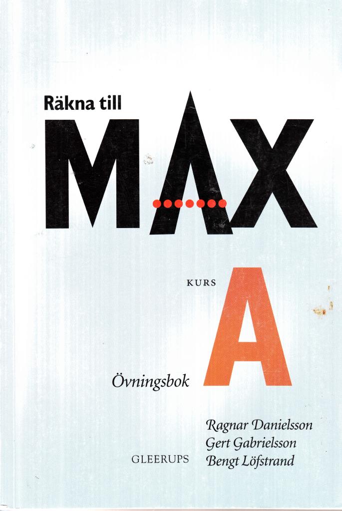 räkna till max kurs A; Ragnar Danielsson; 1994